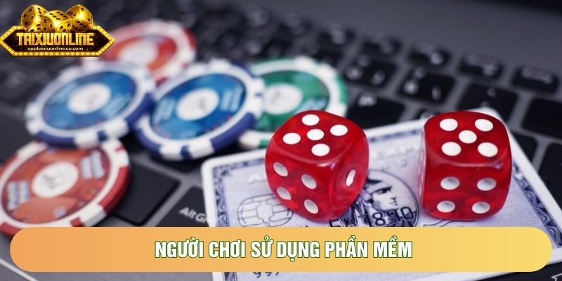 Người chơi sử dụng phần mềm