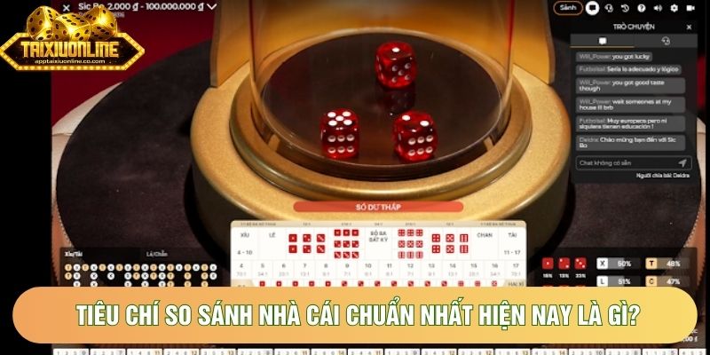 Tiêu chí so sánh nhà cái chuẩn nhất hiện nay là gì?